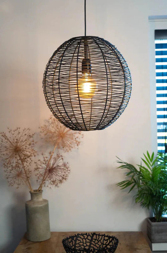 Hanglamp NATHAN mat zwart