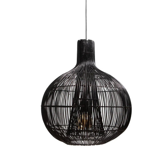Hanglamp RAVI mat zwart Ø50x57cm