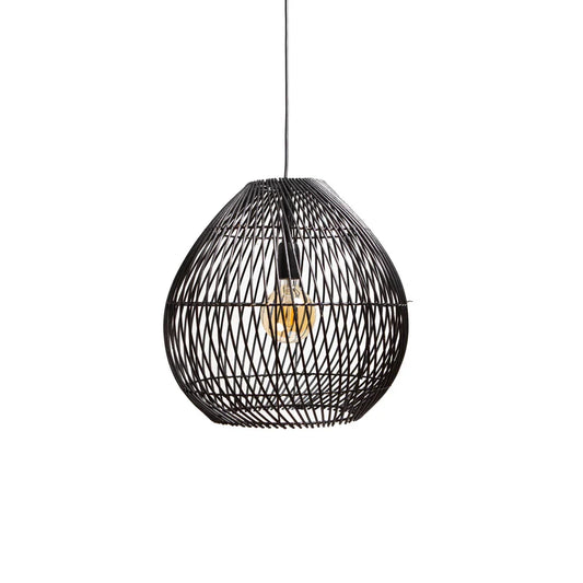 Hanglamp RYAN mat zwart Ø45x45cm