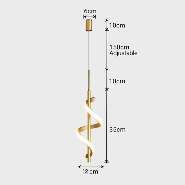 Moderne hanglamp goud en zwart | Gnistør