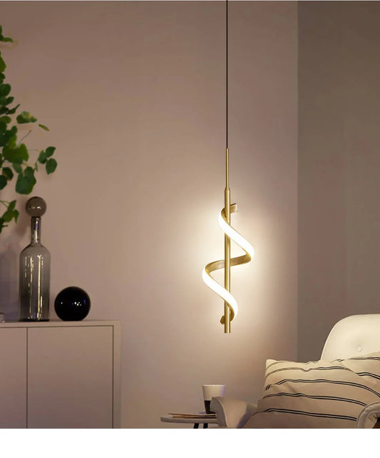 Moderne hanglamp goud en zwart | Gnistør