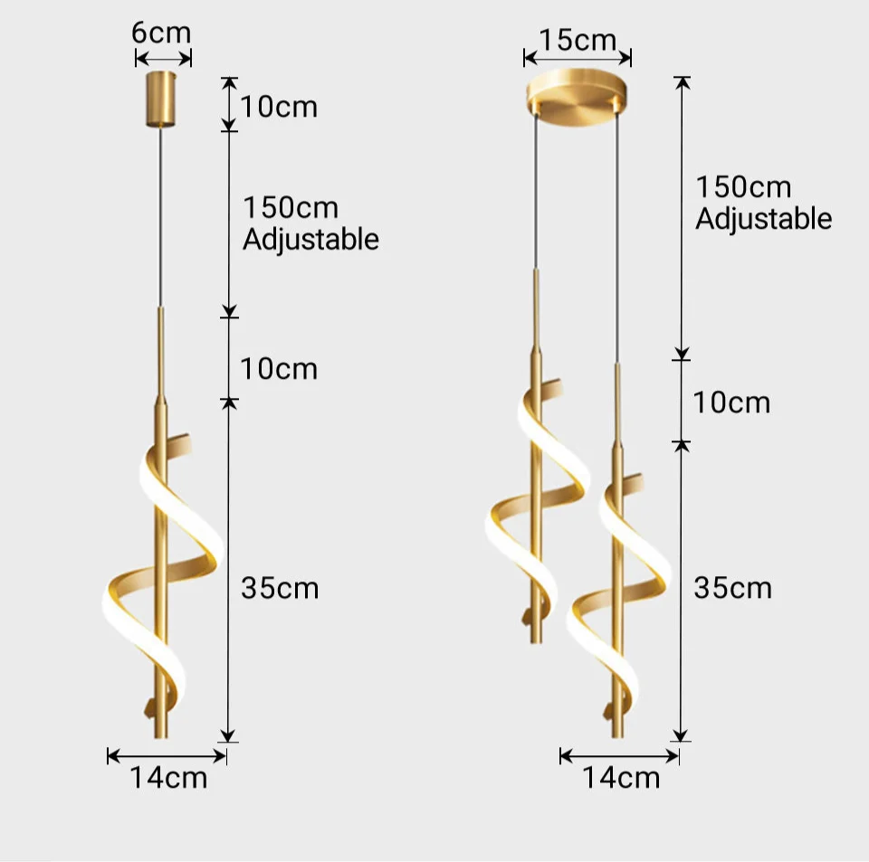 Moderne hanglamp goud en zwart | Gnistør