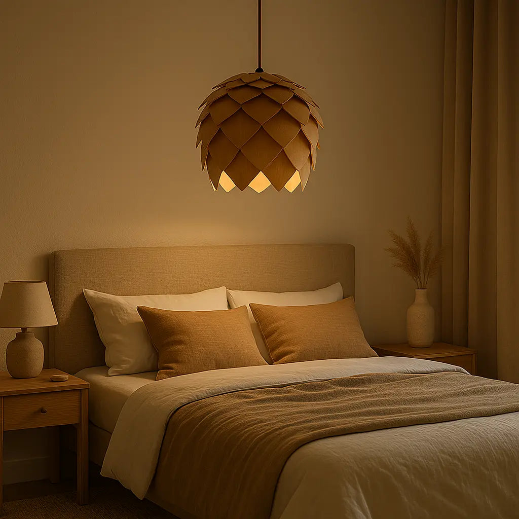 Hanglampen van hout eiken lamp | Lignum