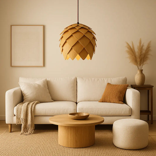 Hanglampen van hout eiken lamp | Lignum