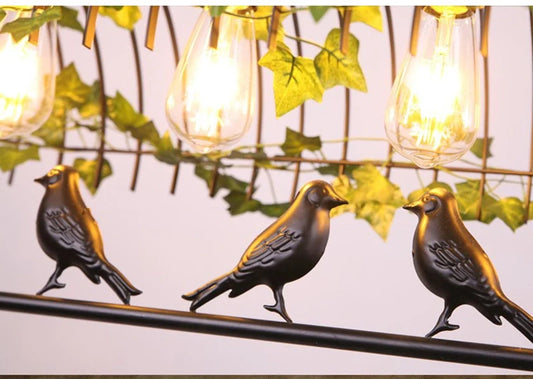 Industriële hanglamp met vogels | Luminara