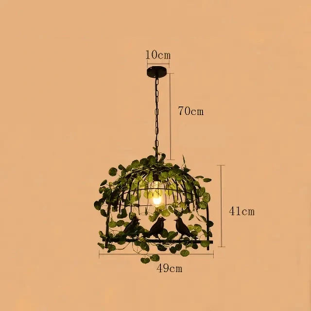Industriële hanglamp met vogels | Luminara