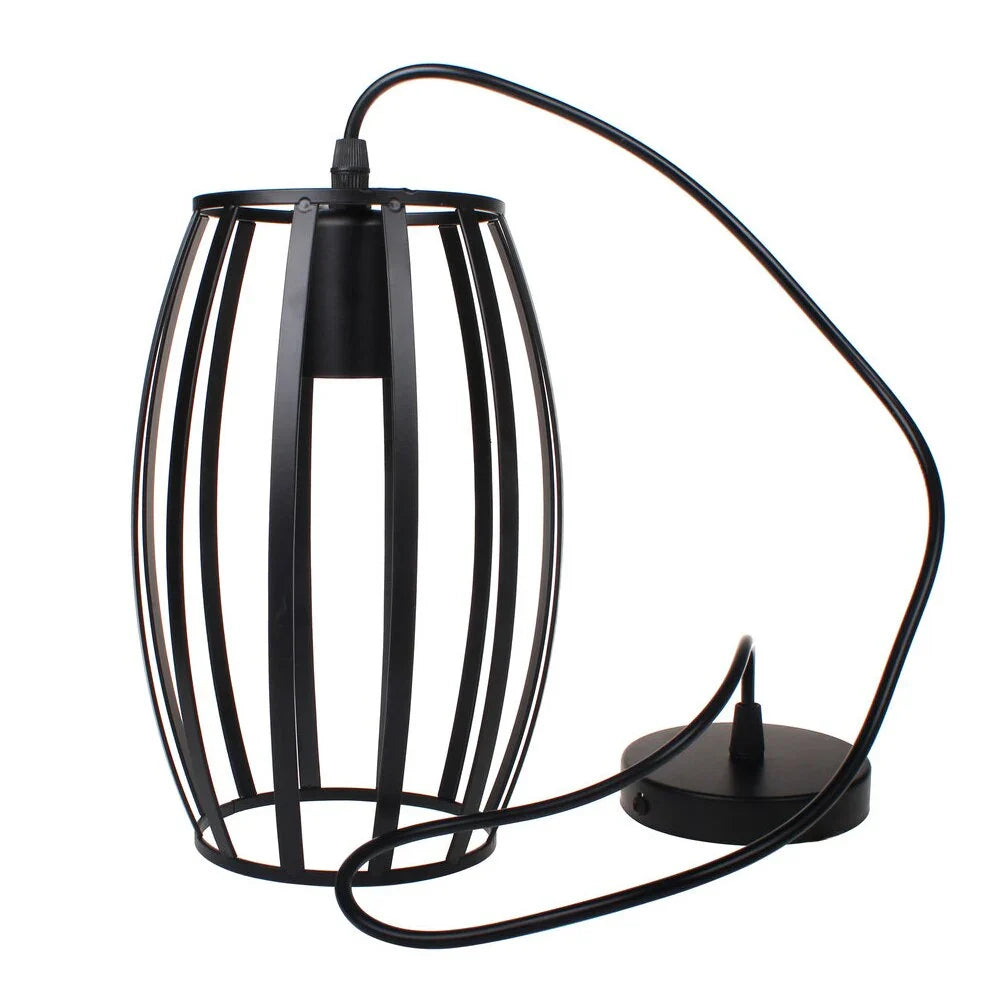 Industriële hanglamp zwart minimalistisch | Luminara