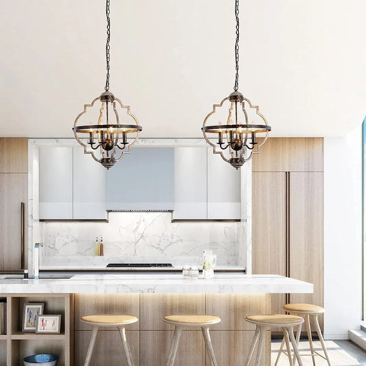 Kroonluchter, met 4 lampen | Recte