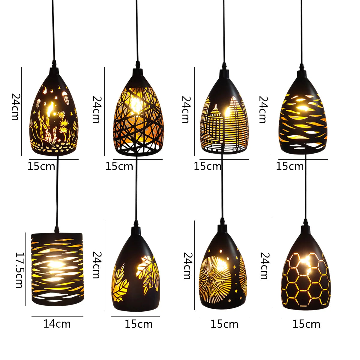 Moderne hanglamp zwart