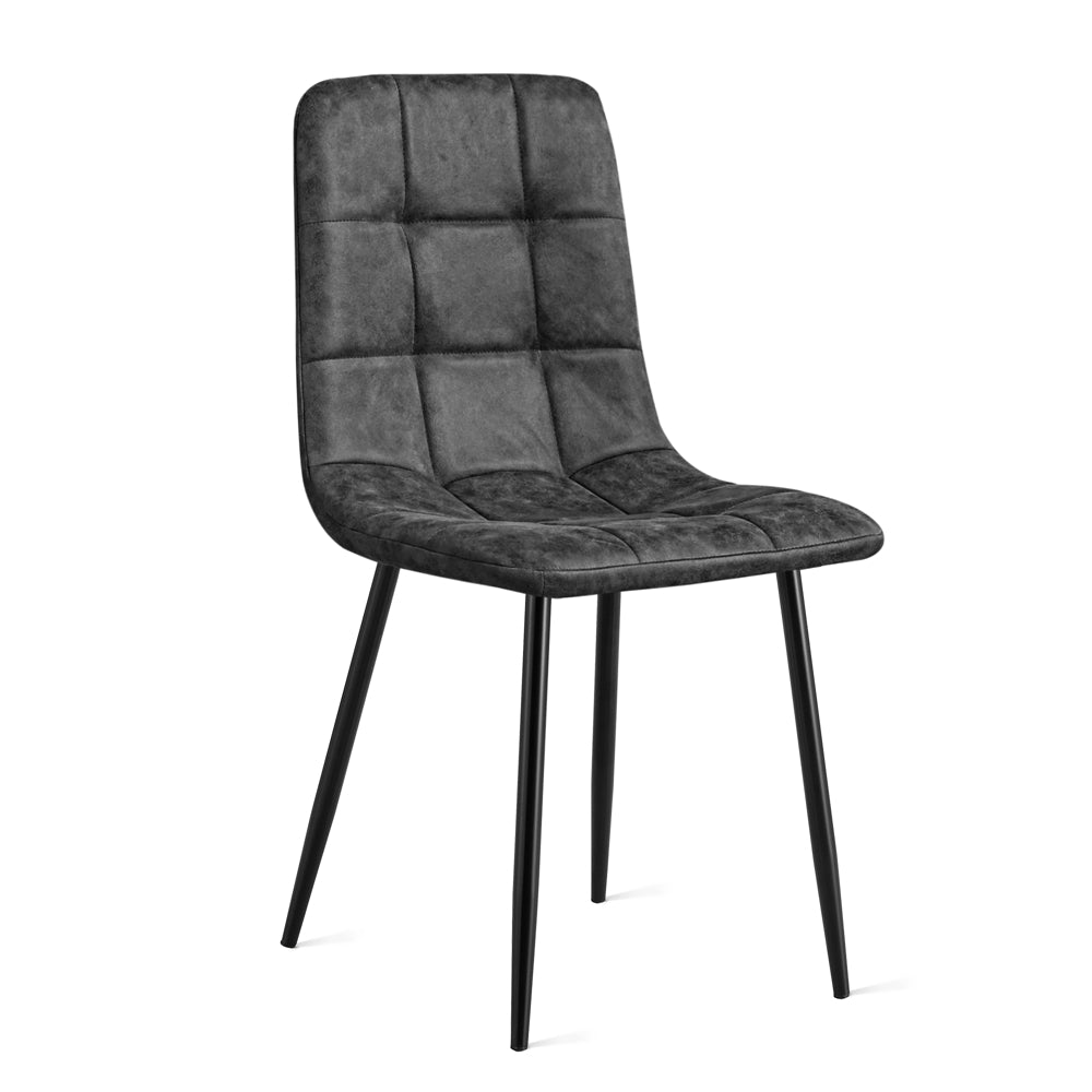 Eetkamerstoel Yerevan – Microleder Antraciet