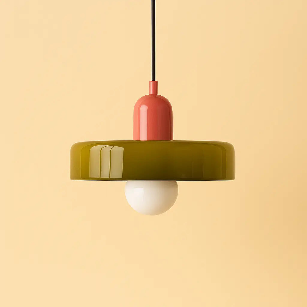 Retro hanglamp met glas | Beatrice