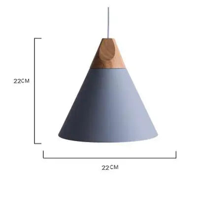Scandinavische hanglamp met hout accent | Dånsk